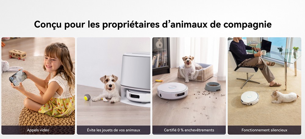 Narwal Freo Flow Aspirateur Robot et Serpilli&egrave;re, Aspiration 22 000Pa, &Eacute;vitement d&rsquo;Obstacles par IA &agrave; Double Cam&eacute;ra, Serpilli&egrave;re &agrave; Eau Chaude, Nettoyage des Tapis et Bords, Vidage Automatique, Sac &agrave; Poussi&egrave;re 2,5L, Commande Vocale - Blanc