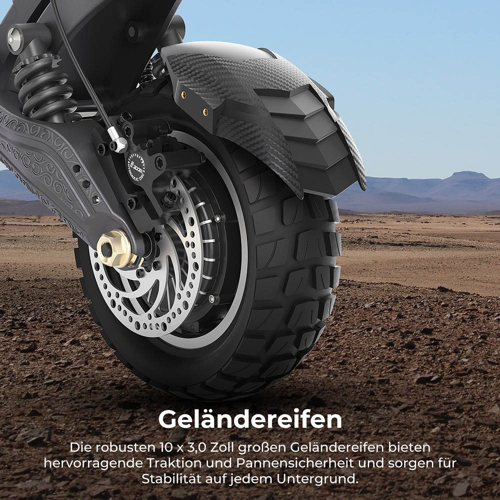 Ausom F1 Max Elektroroller, 2 x 1400 W Motor, 60 V 20,8 Ah Akku, 10 Zoll Reifen, 72 km/h H&ouml;chstgeschwindigkeit, 100 km maximale Reichweite, hydraulische Scheibenbremsen vorne und hinten, NFC- und Passcode-Sperre