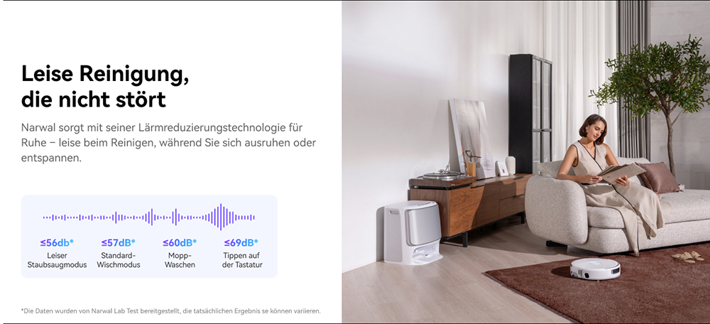 Narwal Freo Flow Saug- und Wischroboter, 22.000Pa Saugleistung, KI-Hindernisvermeidung mit Dual-Kamera, Hei&szlig;wasserwischen, Teppich- & Kantenreinigung, Selbstentleerung, 2,5L Staubbeutel, Sprachsteuerung &ndash; Wei&szlig;