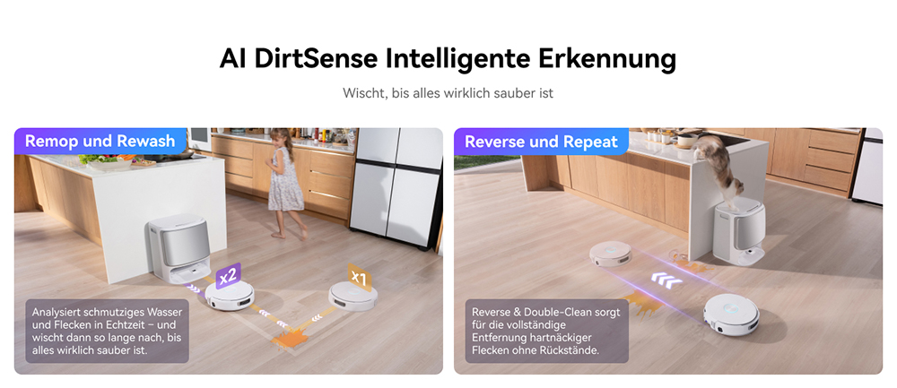 Narwal Freo Flow Saug- und Wischroboter, 22.000Pa Saugleistung, KI-Hindernisvermeidung mit Dual-Kamera, Hei&szlig;wasserwischen, Teppich- & Kantenreinigung, Selbstentleerung, 2,5L Staubbeutel, Sprachsteuerung &ndash; Wei&szlig;