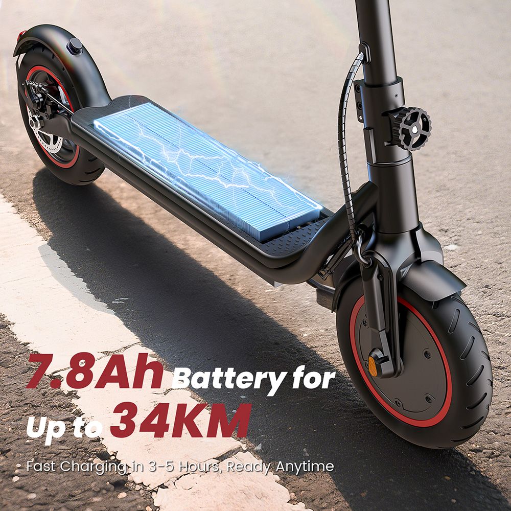 iScooter W5 Skladací elektrický skúter, 350W motor, 36V 7,8Ah batéria, 8.Pneumatiky s priemerom 5 palcov, maximálna rýchlosť 30 km/h, dojazd 30 km, kotúčová brzda