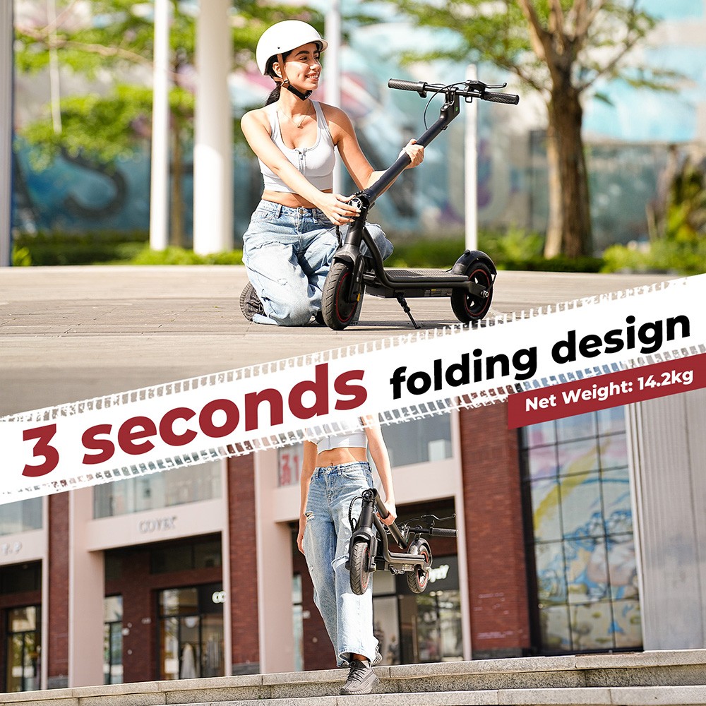 iScooter W5 Folding Electric Scooter, 350W Motor, 36V 7,8Ah Battery, 8.5 palcové pneumatiky, max. rýchlosť 30 km/h, dojazd 30 km, kotúčová brzda