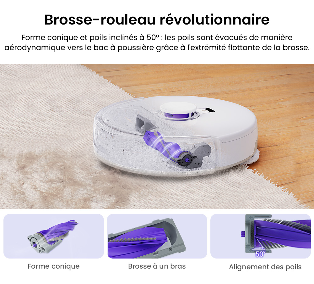 Narwal Freo X Ultra Aspirateur robot et balai avec lavage et vidage automatiques, puissance d'aspiration de 8200 Pa, brosse flottante anti-emm&ecirc;lement, levage automatique du balai jusqu'&agrave; 12 mm, station de base tout-en-un