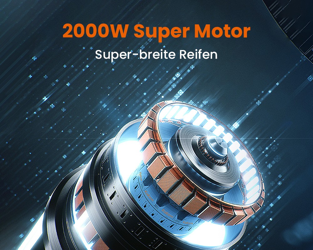 KuKirin G4 Elektroroller, 2 x 1000 W Motor, 60 V 20 Ah Akku, 11 Zoll Reifen, 70 km/h H&ouml;chstgeschwindigkeit, 75 km Reichweite, Scheibenbremsen vorne und hinten, Vierarm-Sto&szlig;d&auml;mpfer