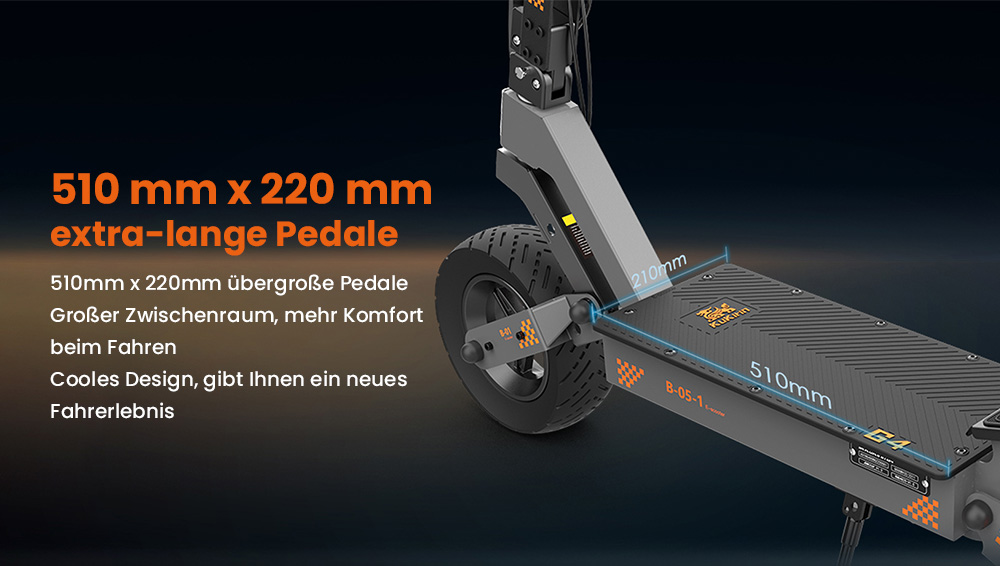 KuKirin G4 Elektroroller, 2 x 1000 W Motor, 60 V 20 Ah Akku, 11 Zoll Reifen, 70 km/h H&ouml;chstgeschwindigkeit, 75 km Reichweite, Scheibenbremsen vorne und hinten, Vierarm-Sto&szlig;d&auml;mpfer