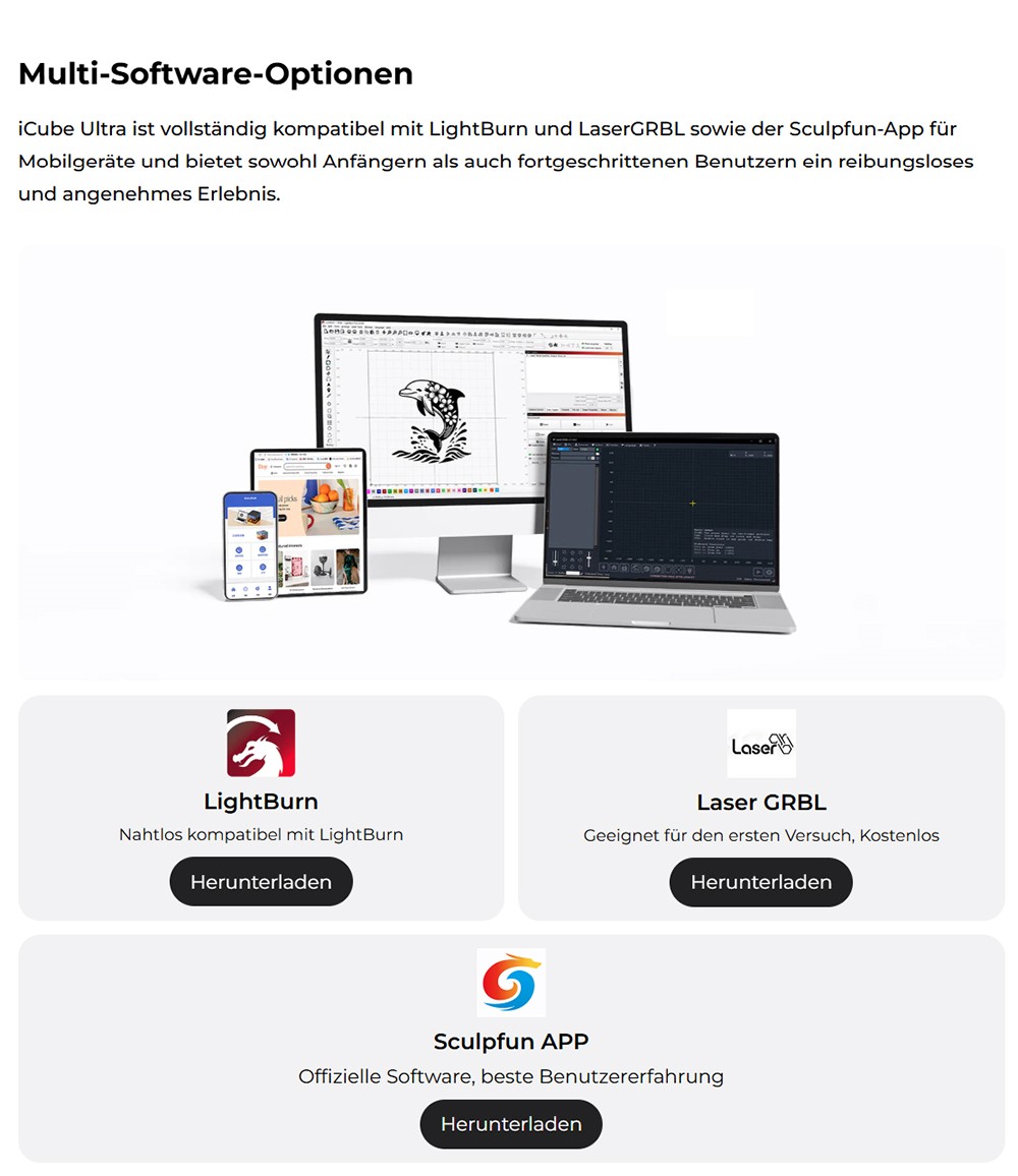 SCULPFUN iCube Ultra 12W Lasergravierer, Klasse 1 geschlossenes Design, Autofokus, 0,08 mm Laserpunkt, 150&times;150mm Gravurfl&auml;che, eingebauter Rauchfilter, Hochgeschwindigkeitspr&auml;zision f&uuml;r Holz/Leder/Bambus