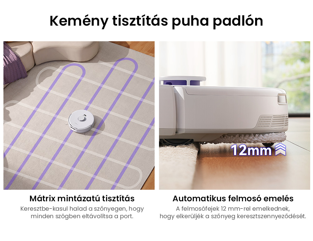 Narwal Freo X Ultra Robot Porsz&iacute;v&oacute; &eacute;s Felmos&oacute; Automatikus Mos&aacute;ssal &eacute;s &Ouml;n&uuml;r&iacute;t&eacute;ssel, Erős 8200Pa Sz&iacute;v&oacute;erővel, Nulla Gubancol&oacute;d&aacute;sg&aacute;tl&oacute; Lebegő Kef&eacute;vel, Automatikus Felmos&oacute; Emel&eacute;s 12 mm-ig, All-in-One Alap&aacute;llom&aacute;s