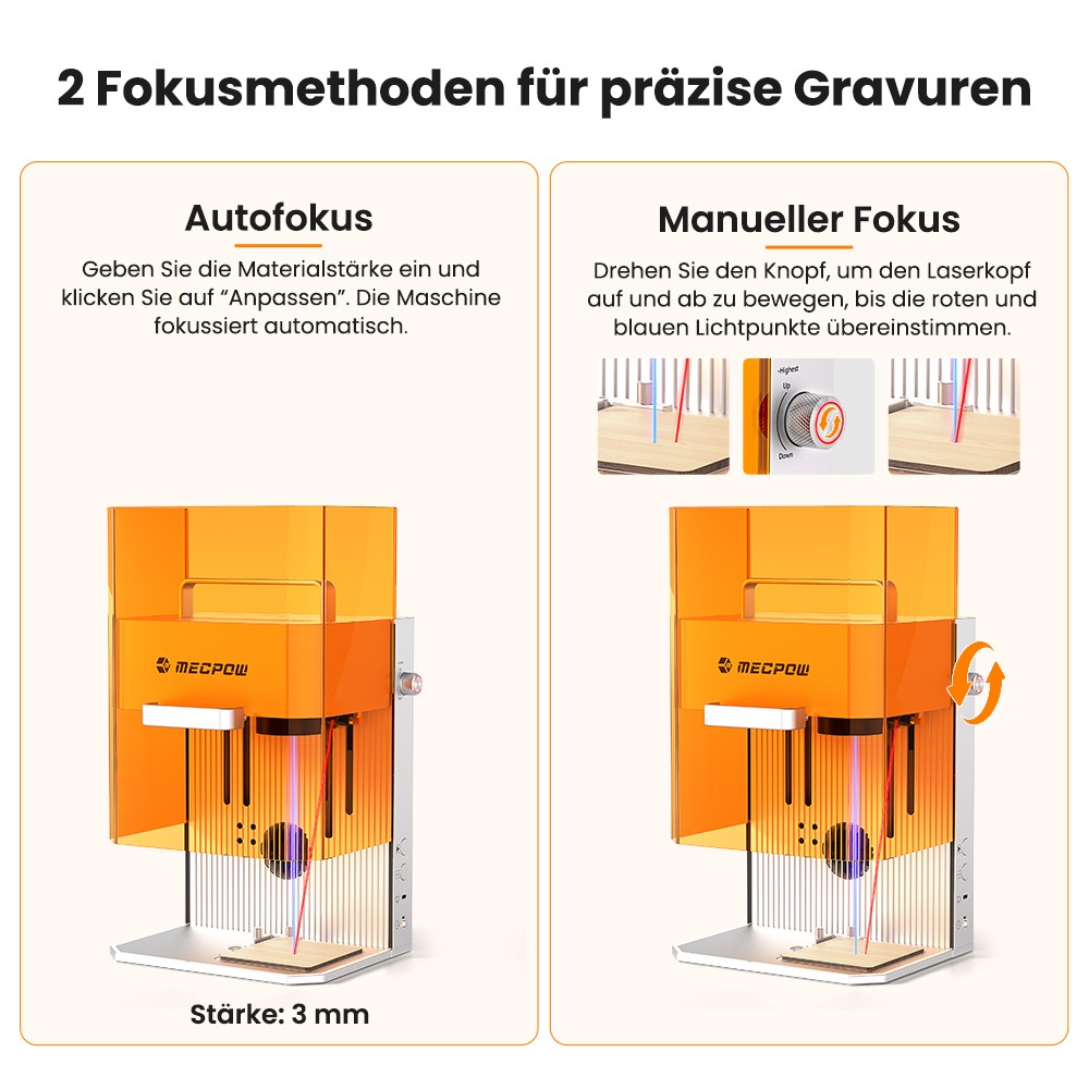 Mecpow X1 Dual-Laserschneider und -gravierer, 2 W Infrarot und 10 W Diode, 5000 mm/s Geschwindigkeit, 105&times;105 mm