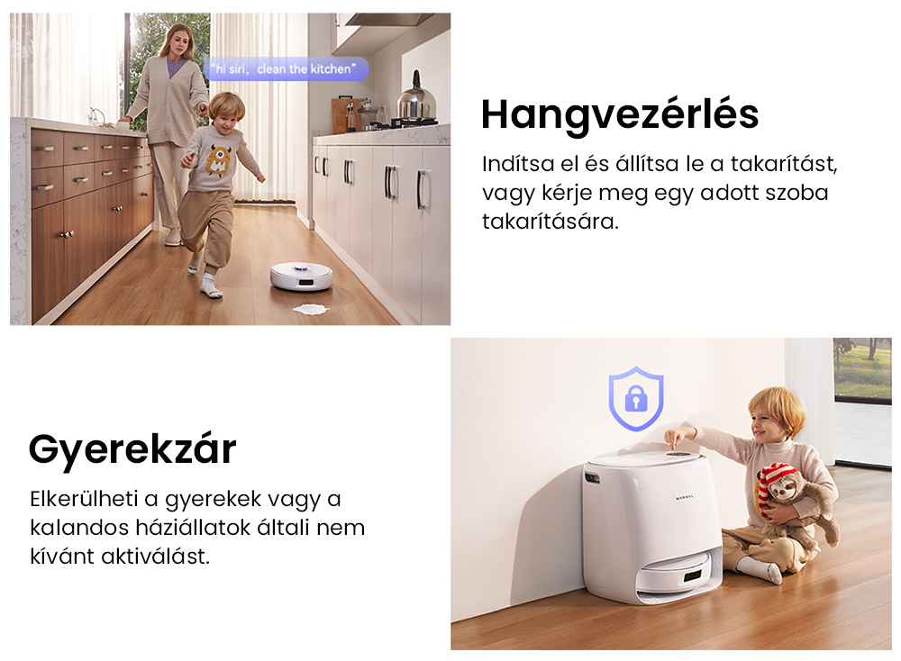 Narwal Freo X Ultra Robot Porsz&iacute;v&oacute; &eacute;s Felmos&oacute; Automatikus Mos&aacute;ssal &eacute;s &Ouml;n&uuml;r&iacute;t&eacute;ssel, Erős 8200Pa Sz&iacute;v&oacute;erővel, Nulla Gubancol&oacute;d&aacute;sg&aacute;tl&oacute; Lebegő Kef&eacute;vel, Automatikus Felmos&oacute; Emel&eacute;s 12 mm-ig, All-in-One Alap&aacute;llom&aacute;s