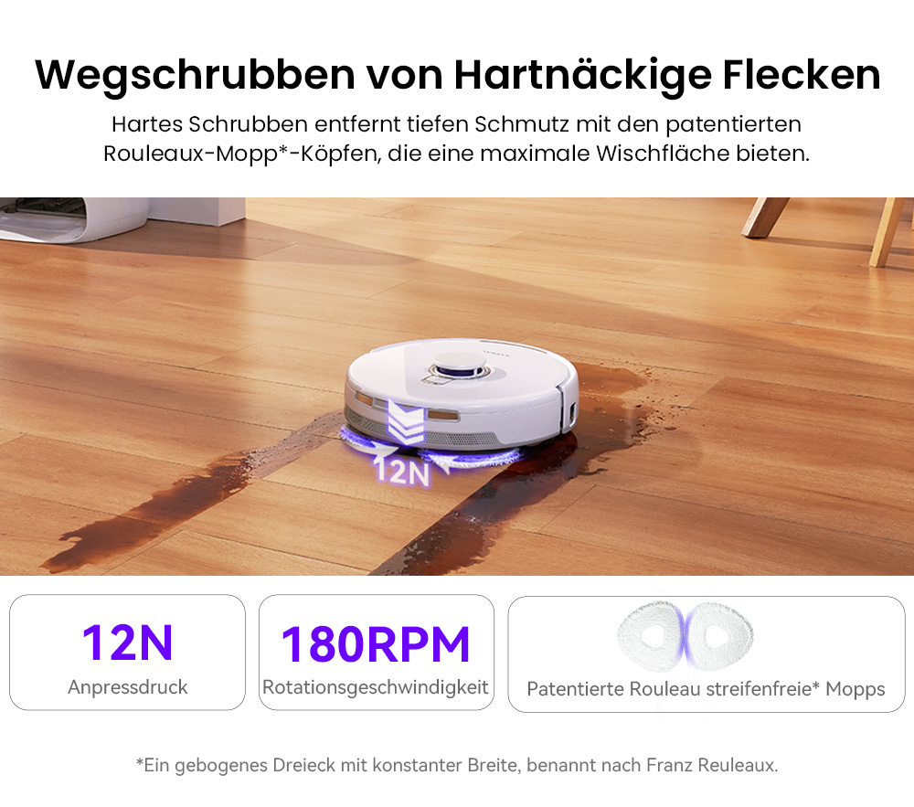 Narwal Freo X Ultra Roboterstaubsauger, 8200 Pa Saugleistung, 210 Min. Laufzeit, Tri-Laser-Navigation, Verwicklungsfreie schwimmende B&uuml;rste, 1-Liter-Einwegbeutel, 7-w&ouml;chige Staublagerung &ndash; EU-Stecker