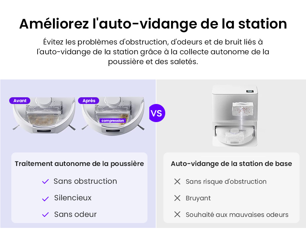 Narwal Freo X Ultra Aspirateur robot et balai avec lavage et vidage automatiques, puissance d'aspiration de 8200 Pa, brosse flottante anti-emm&ecirc;lement, levage automatique du balai jusqu'&agrave; 12 mm, station de base tout-en-un