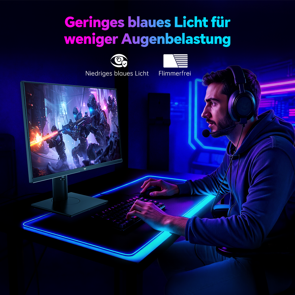KTC H25X7 Gaming-Monitor, 24,5 Zoll 1920 x 1080 Fast-IPS-Bildschirm, 400 Hz Bildwiederholfrequenz, HDR400, 1 ms MPRT-Reaktionszeit, FreeSync- und G-Sync-kompatibel, schwaches blaues Licht und flimmerfrei, 2 x HDMI 2.0, 2 x DP 1.4