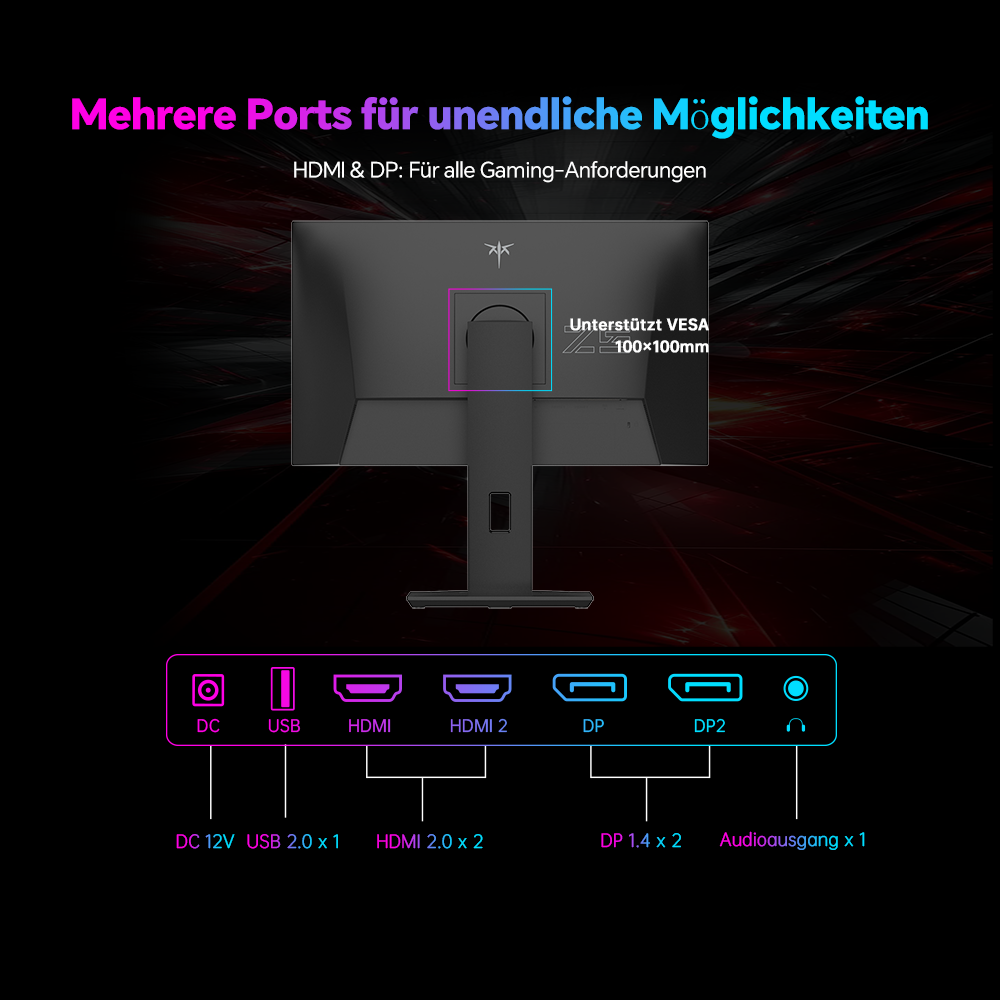 KTC H25X7 Gaming-Monitor, 24,5 Zoll 1920 x 1080 Fast-IPS-Bildschirm, 400 Hz Bildwiederholfrequenz, HDR400, 1 ms MPRT-Reaktionszeit, FreeSync- und G-Sync-kompatibel, schwaches blaues Licht und flimmerfrei, 2 x HDMI 2.0, 2 x DP 1.4