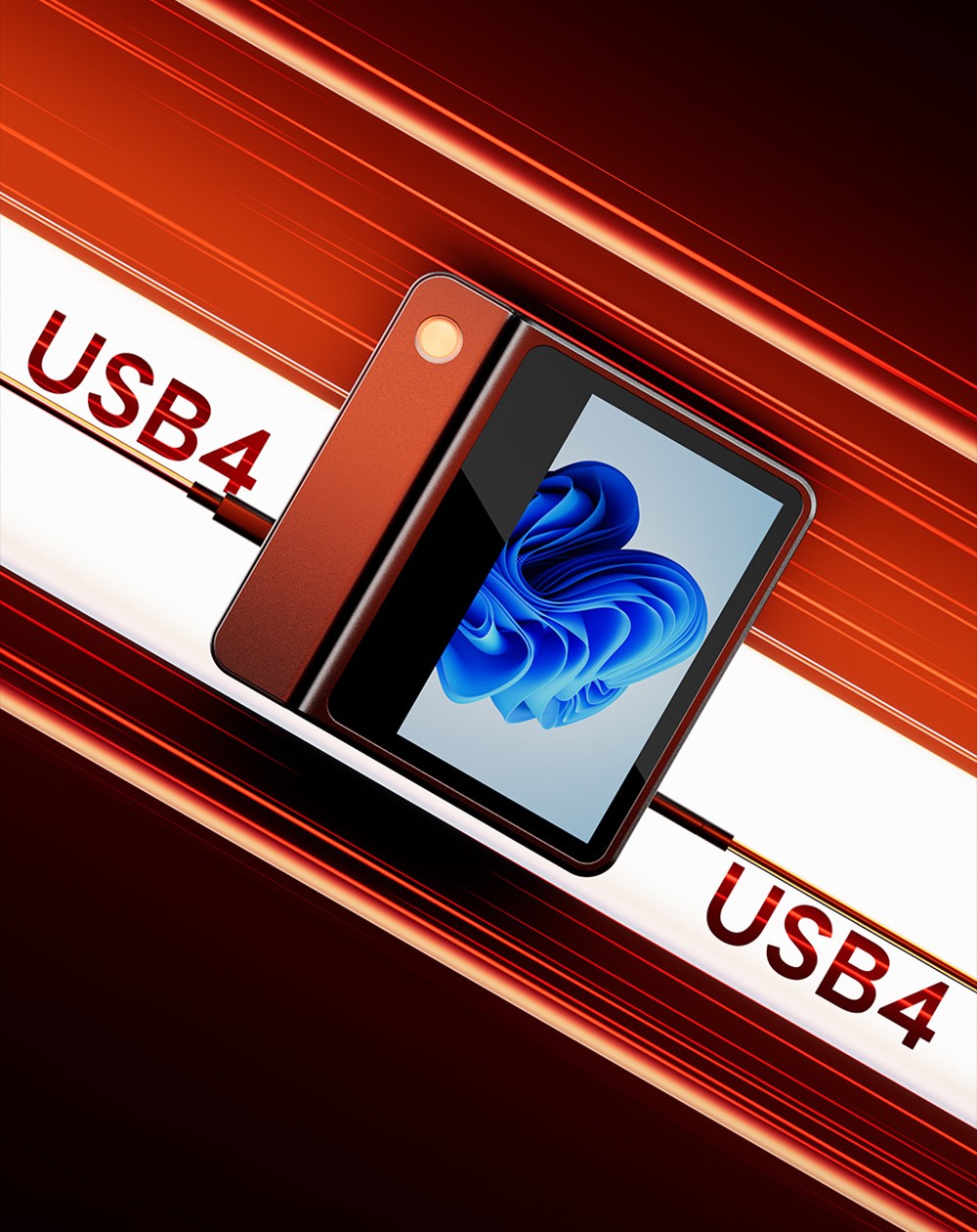 AOOSTAR GFLIP Mini PC Barebone (bez RAM bez SSD), 5