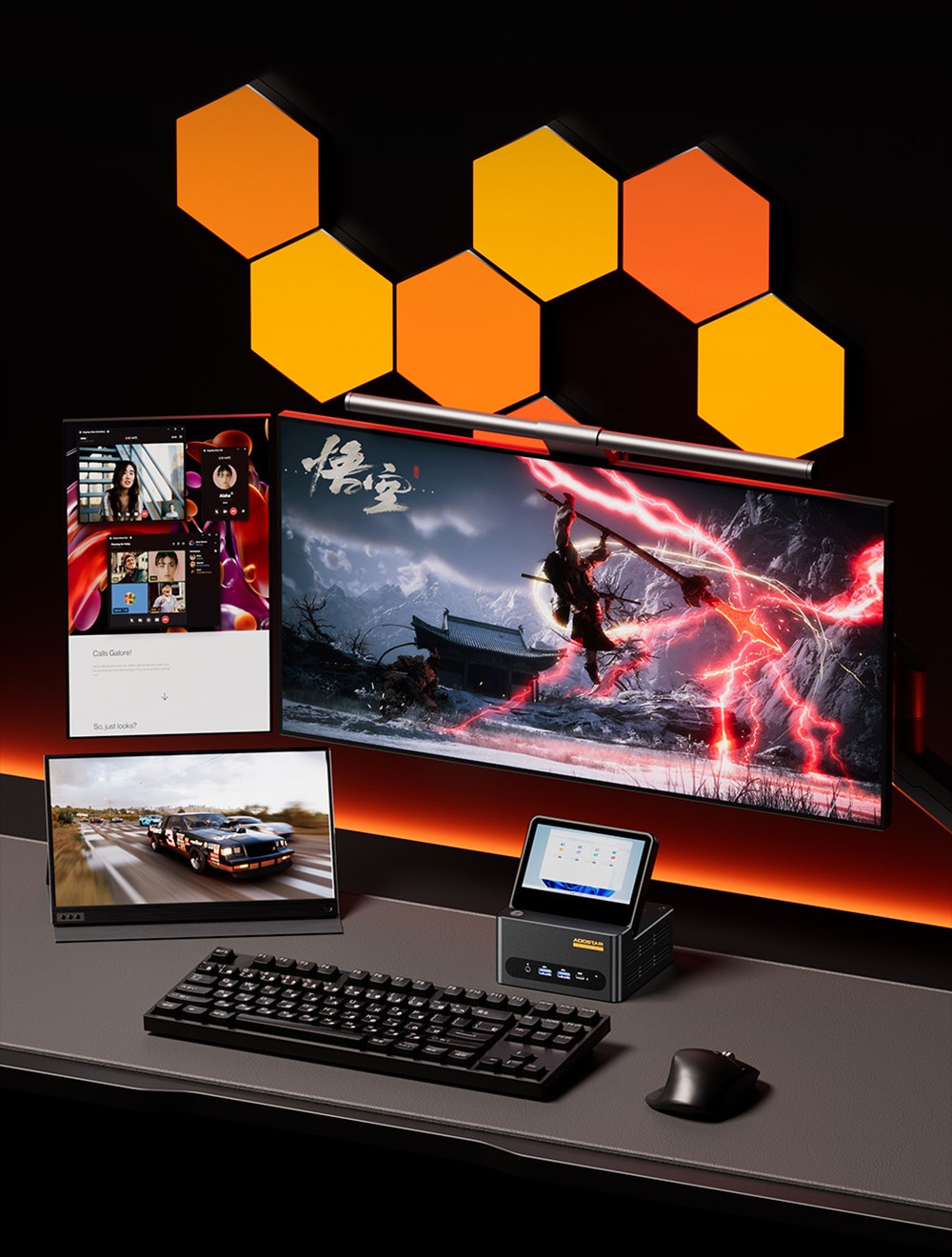 AOOSTAR GFLIP Mini PC Barebone (bez RAM bez SSD), 5