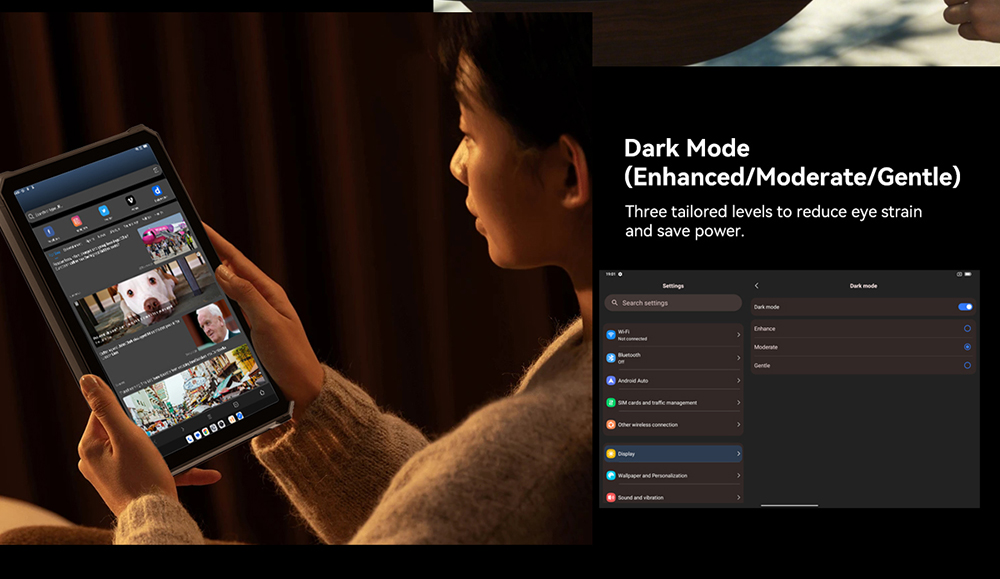 Blackview Active 12 Pro 5G Projector AI Rugged Tablet, 200lm 120