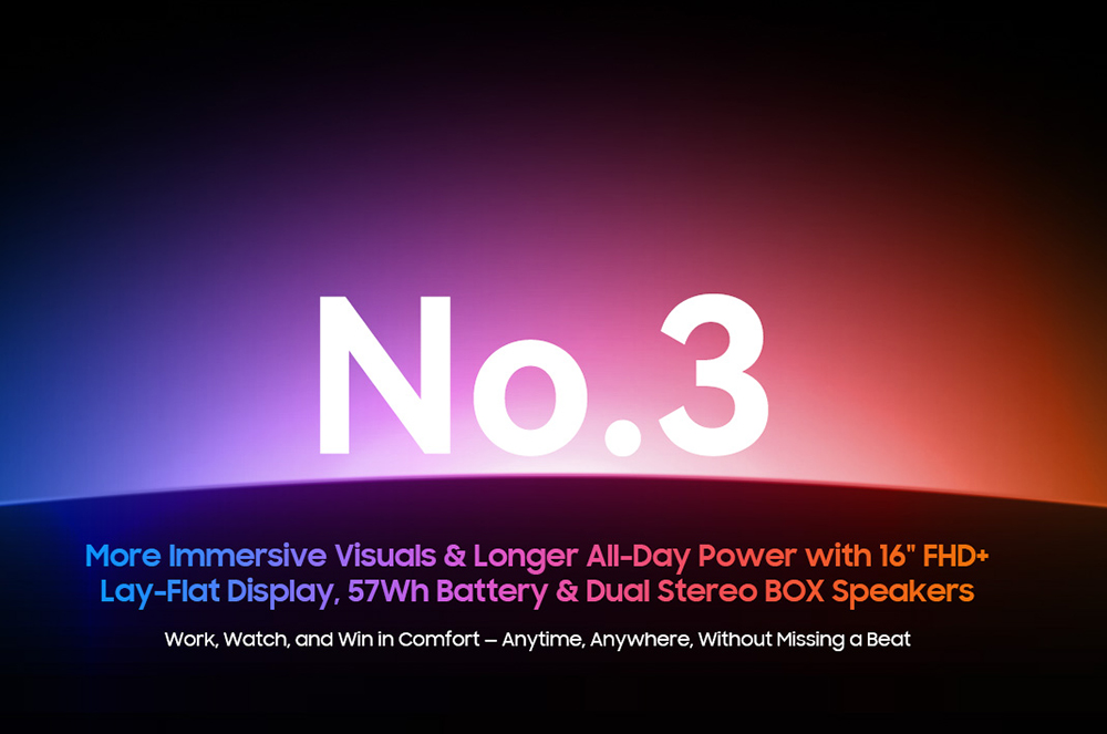 Blackview GamiBook 8 Ordinateur portable, &eacute;cran 16 pouces 1920*1200, AMD Ryzen 7 7735HS, 16GB RAM 512GB SSD, WiFi 6, batterie 57Wh, double haut-parleurs, 2*Type-C complet, 2*USB3.2, 1*USB2.0, 1*HDMI, 1* pour emplacement carte TF, 1 * prise audio