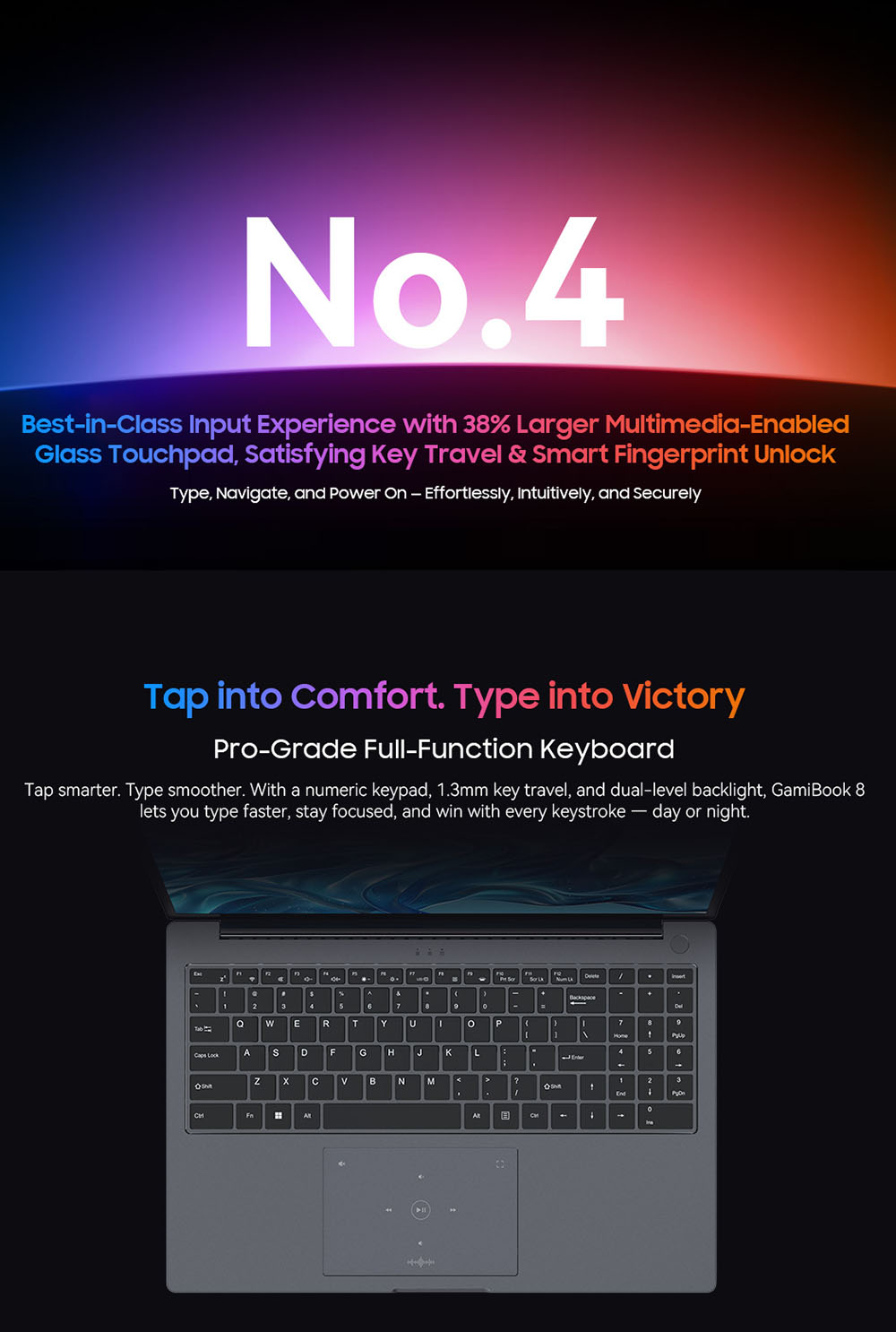 Blackview GamiBook 8 Ordinateur portable, &eacute;cran 16 pouces 1920*1200, AMD Ryzen 7 7735HS, 16GB RAM 512GB SSD, WiFi 6, batterie 57Wh, double haut-parleurs, 2*Type-C complet, 2*USB3.2, 1*USB2.0, 1*HDMI, 1* pour emplacement carte TF, 1 * prise audio