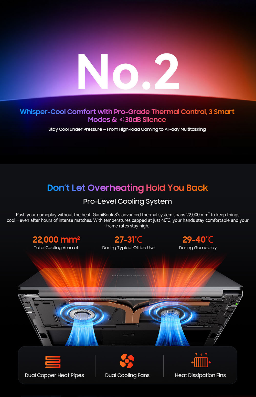 Blackview GamiBook 8 Laptop, 16