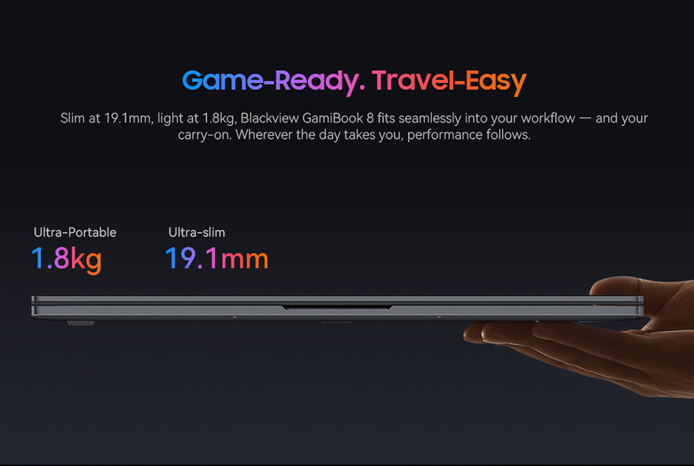 Blackview GamiBook 8 Laptop, 16