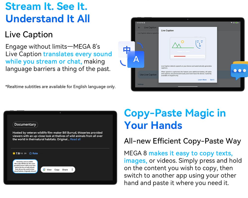 Blackview MEGA 8 Tablet, 13