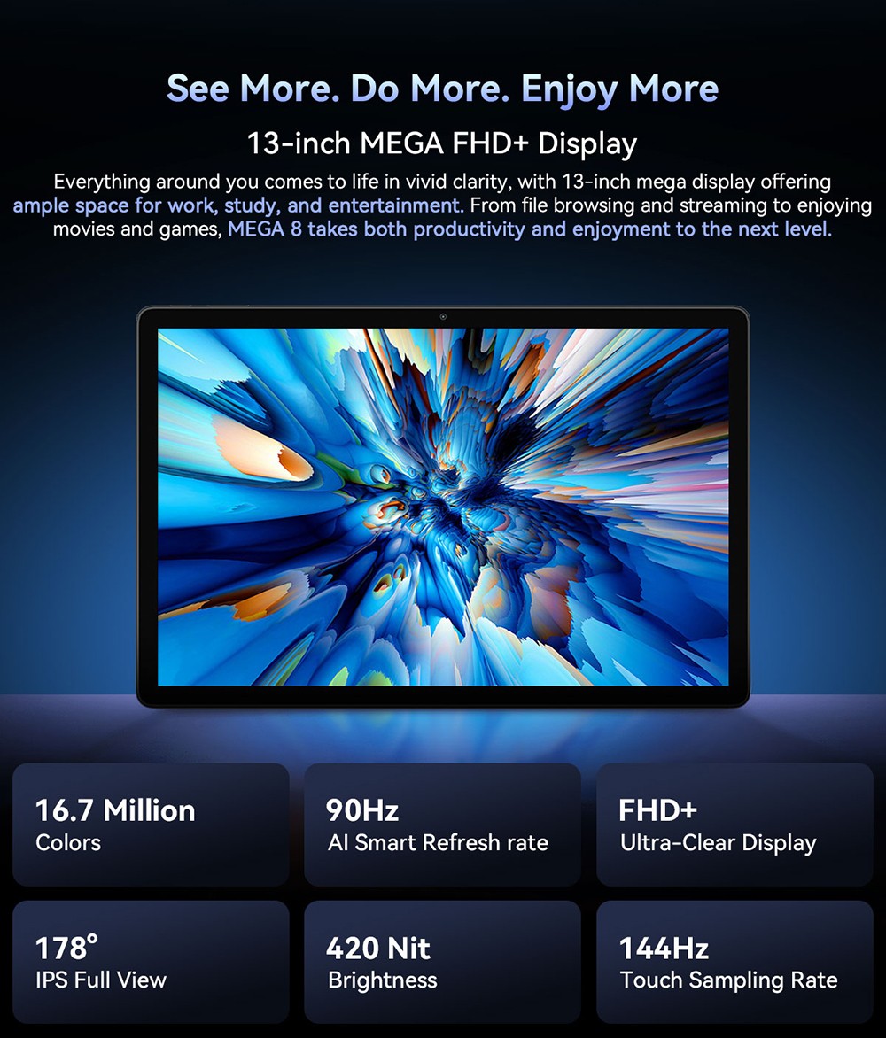 Blackview MEGA 8 Tablet, 13