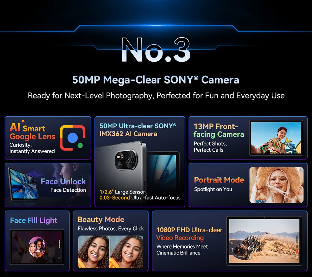 Blackview MEGA 8 Tablet, 13