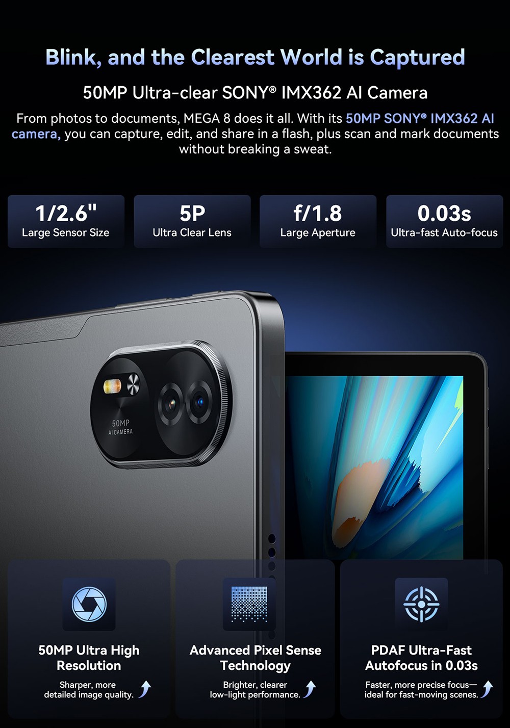 Blackview MEGA 8 Tablet, 13