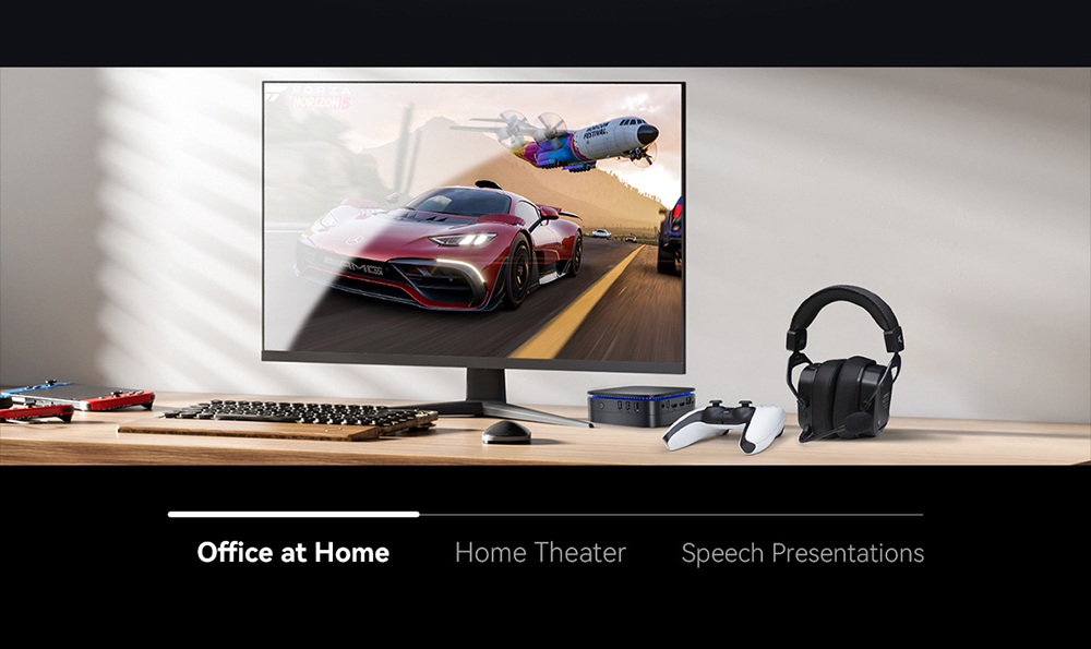 Blackview MP60 Mini PC, Intel N150 4 jadrá Max 3.6GHz, 16GB RAM 512GB SSD, 2*HDMI Dual Screen Display, 16GB RAM 512GB SSD, Dual-band WiFi Bluetooth 4.2, 2*USB2.0, 2*USB3.0, 1*RJ45, 1*Headphone Jack