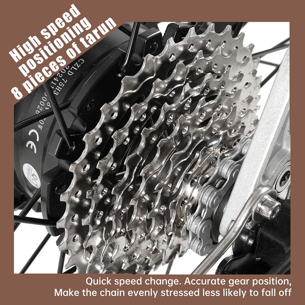 Elektrobicykel CMACEWHEEL F700-1, 250W motor, 36V 10Ah batéria, pneumatiky 700*38C, max. rýchlosť 25 km/h, dojazd 80 km, hydraulické kotúčové brzdy, Shimano 8 rýchlostí - sivý