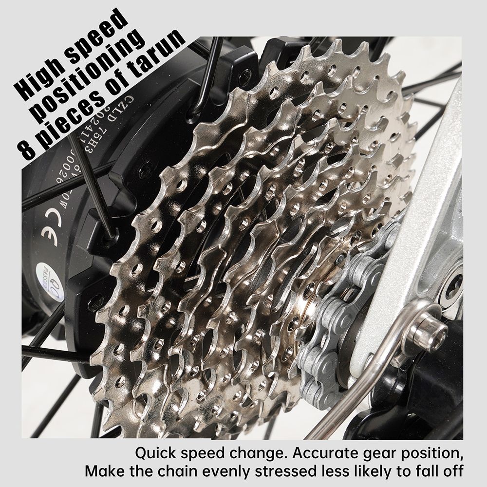 Elektrobicykel CMACEWHEEL F700-2, 250W motor, 36V 10Ah batéria, pneumatiky 700*38C, max. rýchlosť 25 km/h, dojazd 80 km, hydraulické kotúčové brzdy, Shimano 8 rýchlostí - strieborný