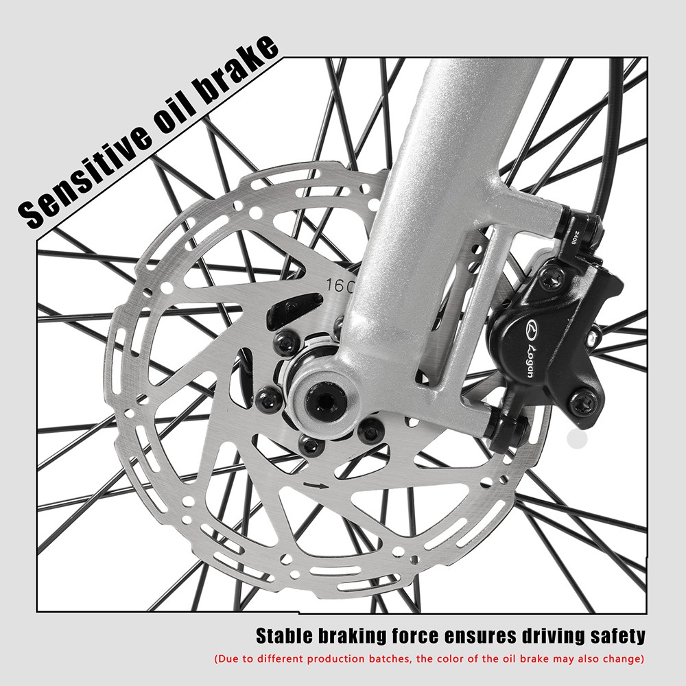 Elektrobicykel CMACEWHEEL F700-2, 250W motor, 36V 10Ah batéria, pneumatiky 700*38C, max. rýchlosť 25 km/h, dojazd 80 km, hydraulické kotúčové brzdy, Shimano 8 rýchlostí - strieborný