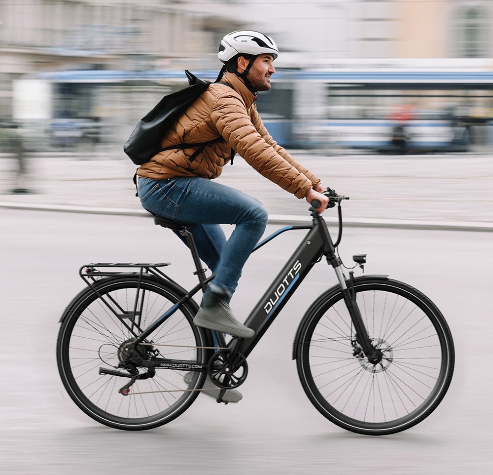 DUOTTS C29 Lite Elektrofahrrad, 250W Motor, 36V 13Ah Batterie, 27 Zoll Reifen, 25 km/h H&ouml;chstgeschwindigkeit, 65 km Reichweite, mechanische Scheibenbremsen, Vorderradfederung, Shimano 7-Gang