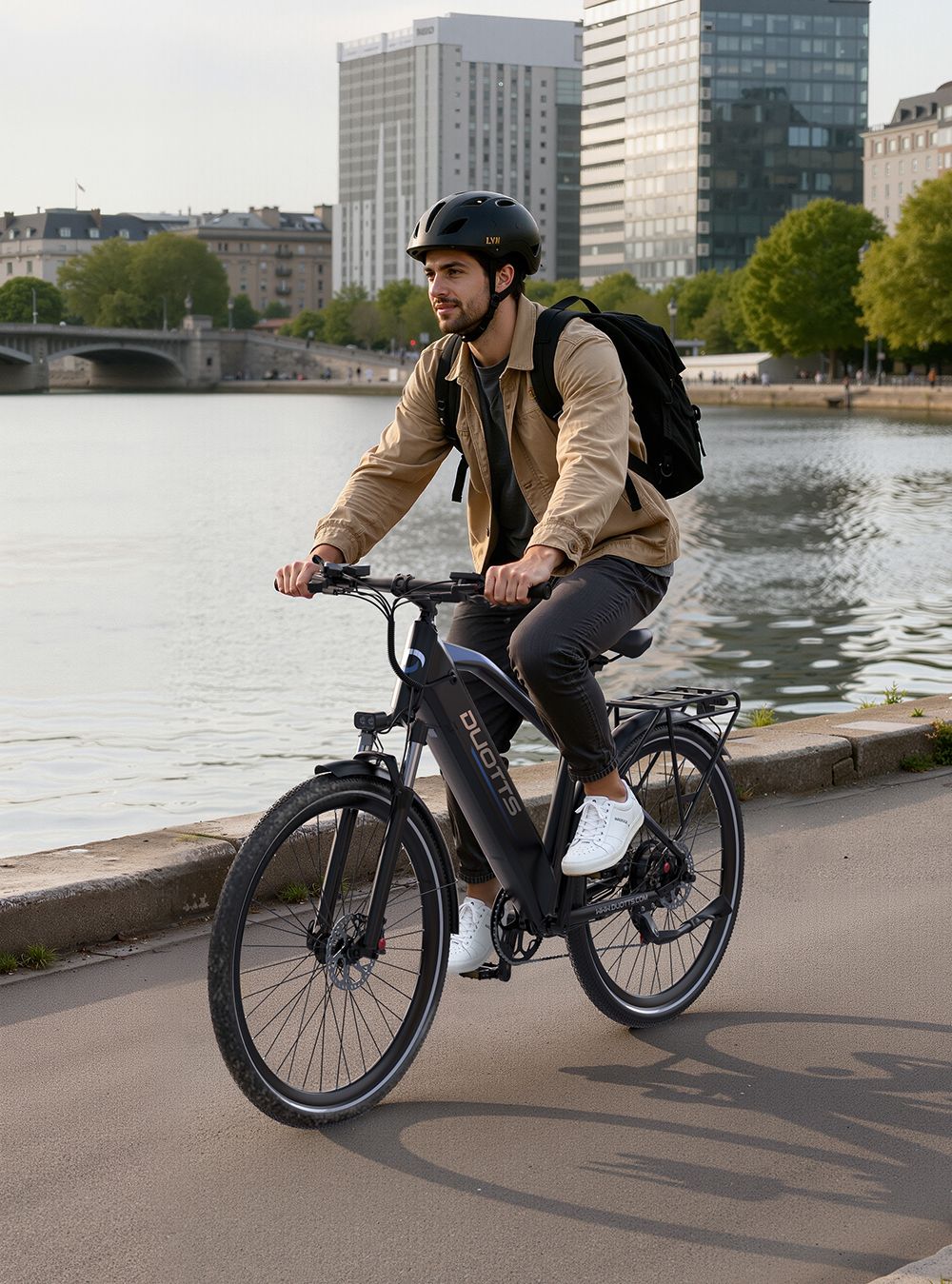 DUOTTS C29 Max Elektrofahrrad, 250-W-Motor, 48-V-18-Ah-Akku, 29-Zoll-Reifen, 25 km/h H&ouml;chstgeschwindigkeit, 120 km Reichweite, hydraulische Scheibenbremsen, Vorderradgabelfederung, Shimano 7-Gang