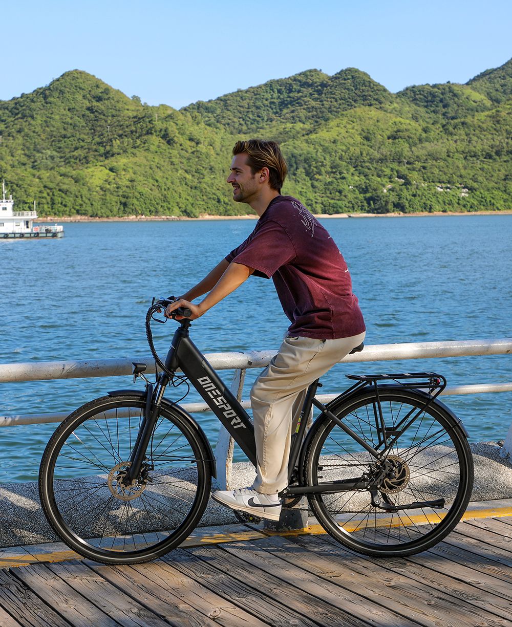 Elektrobicykel DUOTTS OT12, 250W motor, 36V 13Ah batéria, 27.5 palcové pneumatiky, max. rýchlosť 25km/h, dojazd 65km, predné & zadné mechanické kotúčové brzdy, predná odpružená vidlica, Shimano 7 rýchlostí - sivá