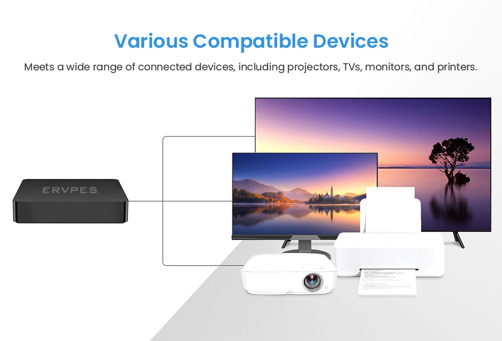 ERVPES B20E Mini PC, Intel J3710 4 jadrá max. 2,64GHz, 8GB RAM 128GB SSD, Dual Screen Display, WiFi 5 Bluetooth 5.0, 2*USB3.0, 2*USB2.0, 1*Slot na kartu micro SD, 1*HDMI, 1*VGA, 1*RJ45, 1*Slúchadlový konektor