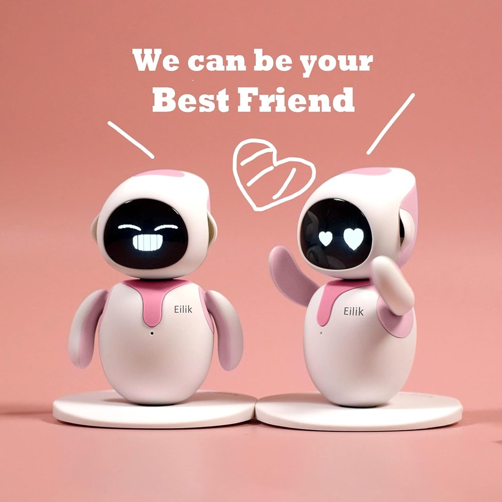Robot interactif Energize Lab Eilik Little Companion, tactile, riche en &eacute;motions, sans Wi-Fi, mises &agrave; jour r&eacute;guli&egrave;res du micrologiciel, animations et gestes amusants