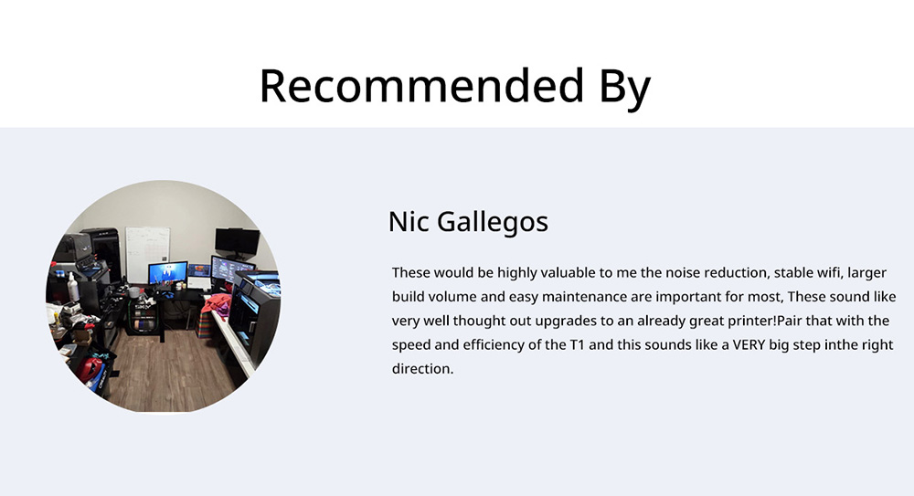 Flsun T1 Max 3D Printer, 1000mm/s Printing Speed, 300mmx297mm Build Volume, 300℃ High-temp Hotend, 0.1mm Precision, Auto-Leveling, Cluster Control, Dual Band 2.4G/5G WiFi 6, Compatible with PLA/PETG/TPU