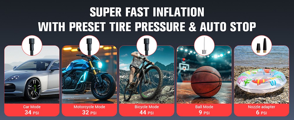 GOOLOO A1 2000A 12V Starthilfe mit 150PSI Reifenkompressor, 35L/Min Luftstrom, Auto-Stopp, LED-Licht, F&uuml;r 7L Benzin- und 5.5L Dieselfahrzeuge