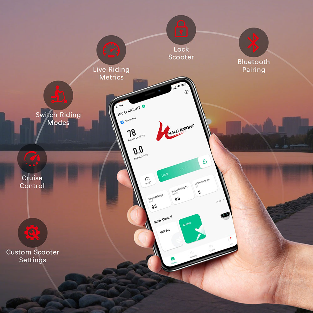 Halo Knight T108 Pro (Version 2025) Elektroroller, 2 x 3000 W Motor, 60 V 38,4 Ah Akku, 11 Zoll Reifen, 95 km/h H&ouml;chstgeschwindigkeit, 80 km Reichweite, doppelte hydraulische Bremsen, Federung vorne und hinten