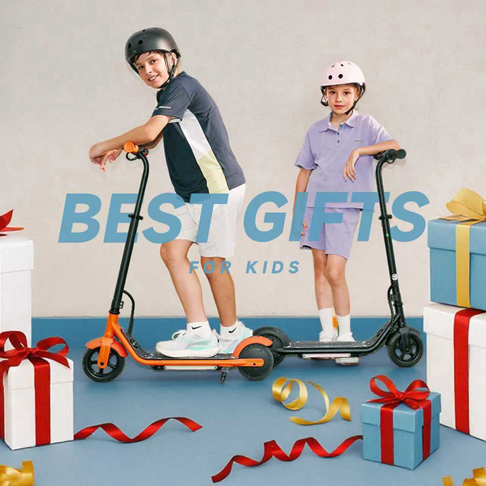 K2 Pro Gyerek Elektromos Roller, 150 W-os Motor, 18 V 2,6 Ah Akkumul&aacute;tor, 15 km/h Max Sebess&eacute;g, E-f&eacute;k &eacute;s L&aacute;bf&eacute;k, M&aacute;gneses T&ouml;lt&eacute;s, LED Kijelző - Narancss&aacute;rga