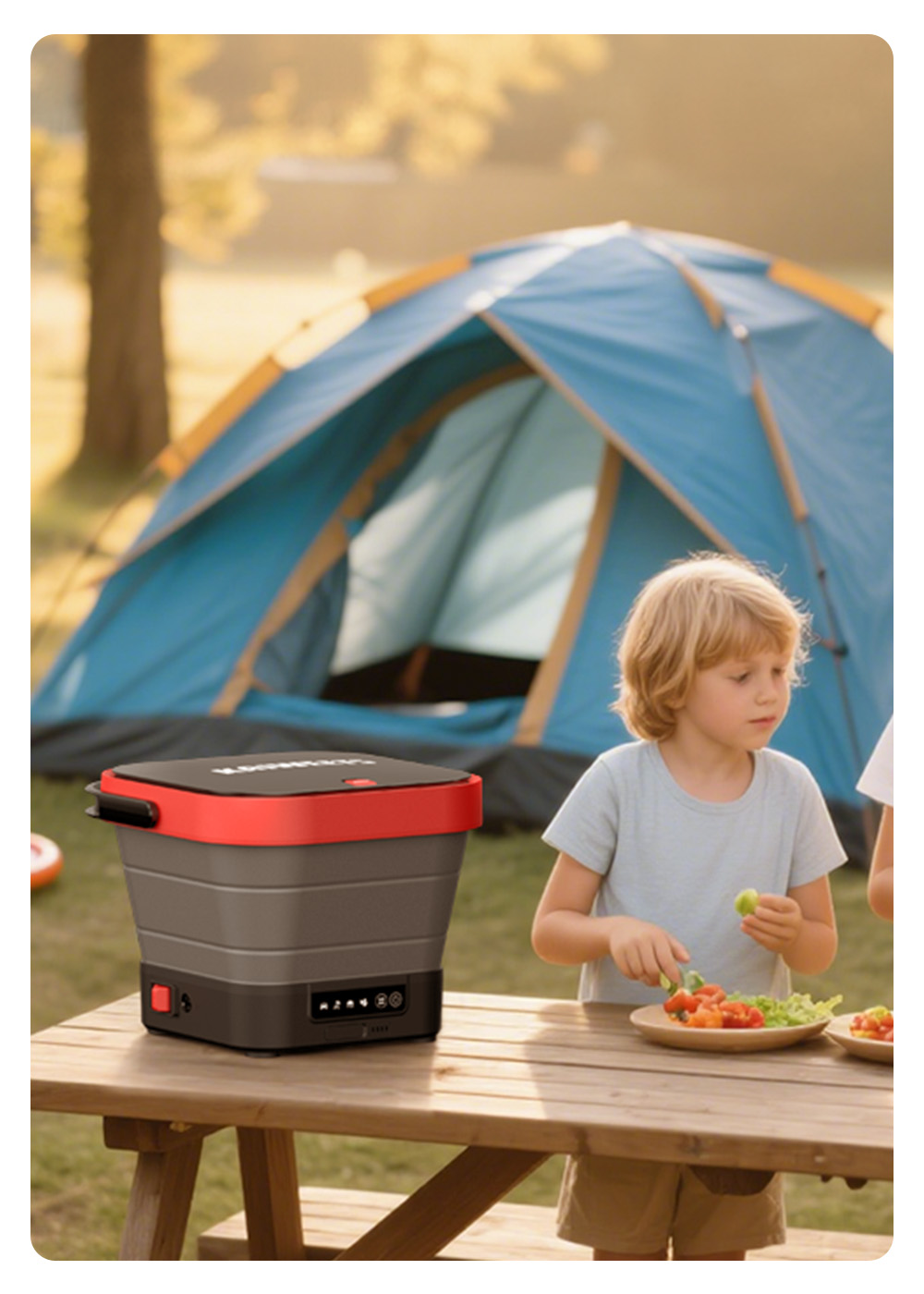 KAIWEETS KPW-F1 Portable Electric Pressure Washer, 12L Capacity, 5-in-1 Nozzle, Max 220PSI, Type-C Charging, 16.4FT Hose, for Camping/Patio/Bike/Pet Cleaning