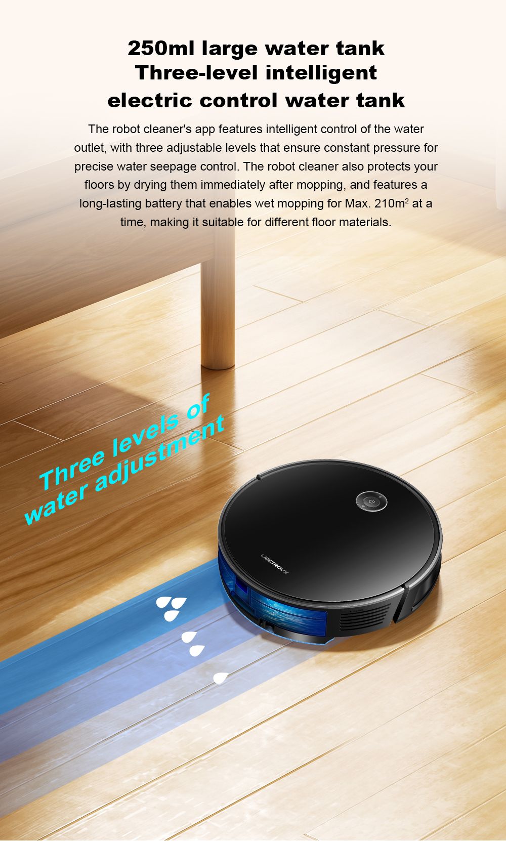 Liectroux C7 Roboter-Staubsauger und Wischmopp-Kombination, 6000 Pa starke Saugkraft, Smart Mapping, WiFi-App und Fernbedienung, b&uuml;rstenloser Motor, funktioniert mit Alexa und Google Assistant, ideal f&uuml;r Tierhaare/Teppiche/Hartb&ouml;den