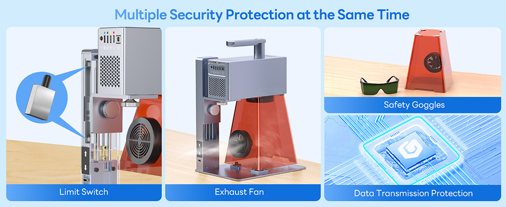 LONGER Nano Pro 12W Smart Laser Engraver, Two Diode Lasers with FAC, 5000mm/s Ultra-Fast Speed, 0.02mm Precision with Field Lens, LightBurn & LaserGRBL, LaserBurn APP Operation, 10mm Wood Cutting, 100*100mm