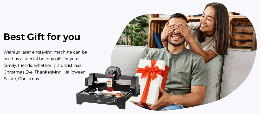 LONGER RAY5 Mini 2.5W Laser Engraver, 0.04mm Precision, 12,000mm/min Speed, for Wood/ Acrylic/ Leather/ Metal, 130*140mm