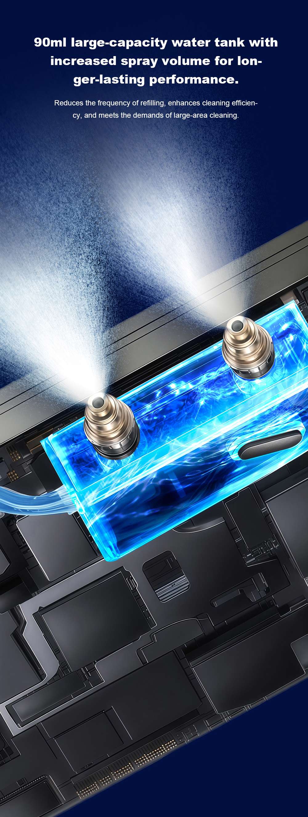 Liectroux S11 Fensterputzroboter, 8000 Pa starke Saugkraft, 4-Wege-Wasserspr&uuml;hautomatik, intelligente Navigation mit mehreren Reinigungsmodi, Multi-Sicherheitssystem mit Backup-Akku und Seil, Tuya-App und Fernbedienung, Sprachansagen