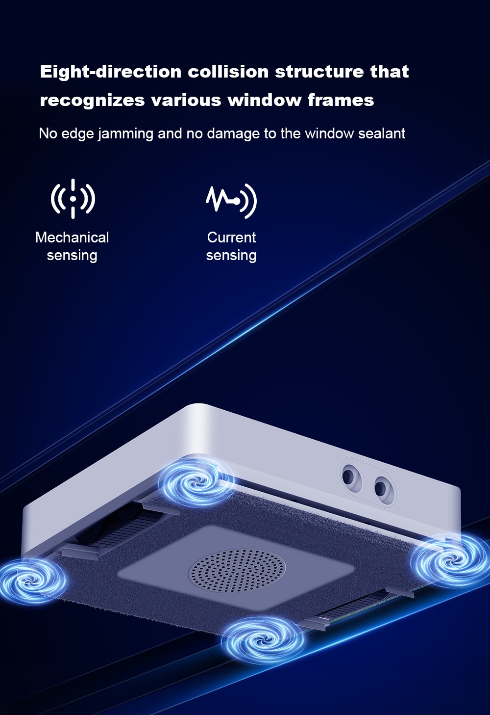 Liectroux S11 Fensterputzroboter, 8000 Pa starke Saugkraft, 4-Wege-Wasserspr&uuml;hautomatik, intelligente Navigation mit mehreren Reinigungsmodi, Multi-Sicherheitssystem mit Backup-Akku und Seil, Tuya-App und Fernbedienung, Sprachansagen