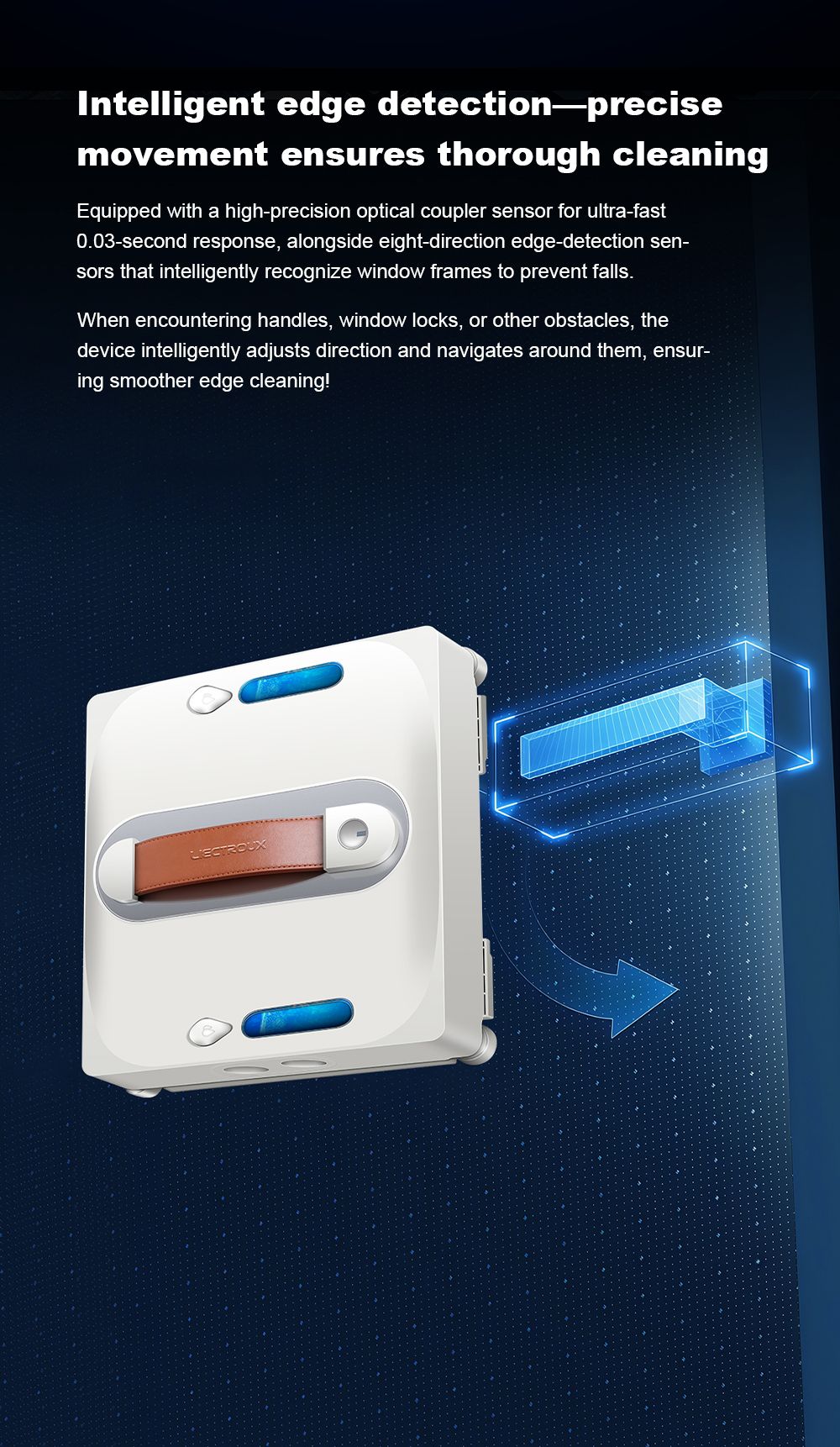 Liectroux S11 Fensterputzroboter, 8000 Pa starke Saugkraft, 4-Wege-Wasserspr&uuml;hautomatik, intelligente Navigation mit mehreren Reinigungsmodi, Multi-Sicherheitssystem mit Backup-Akku und Seil, Tuya-App und Fernbedienung, Sprachansagen