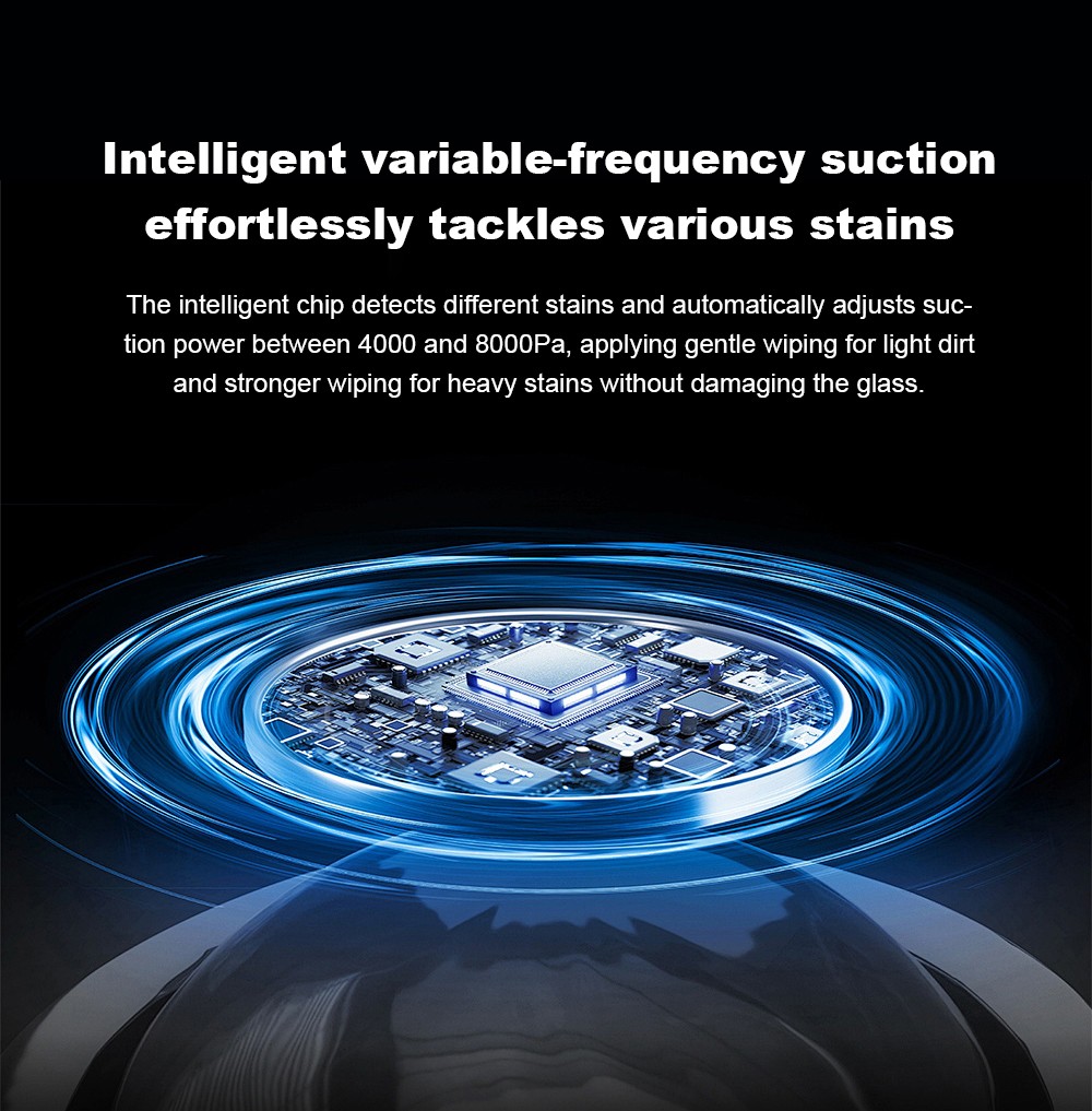 Liectroux S11 Fensterputzroboter, 8000 Pa starke Saugkraft, 4-Wege-Wasserspr&uuml;hautomatik, intelligente Navigation mit mehreren Reinigungsmodi, Multi-Sicherheitssystem mit Backup-Akku und Seil, Tuya-App und Fernbedienung, Sprachansagen