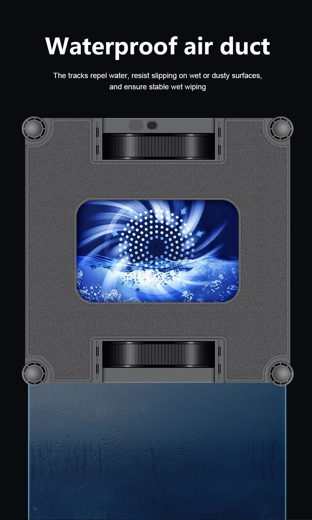 Liectroux S11 Fensterputzroboter, 8000 Pa starke Saugkraft, 4-Wege-Wasserspr&uuml;hautomatik, intelligente Navigation mit mehreren Reinigungsmodi, Multi-Sicherheitssystem mit Backup-Akku und Seil, Tuya-App und Fernbedienung, Sprachansagen